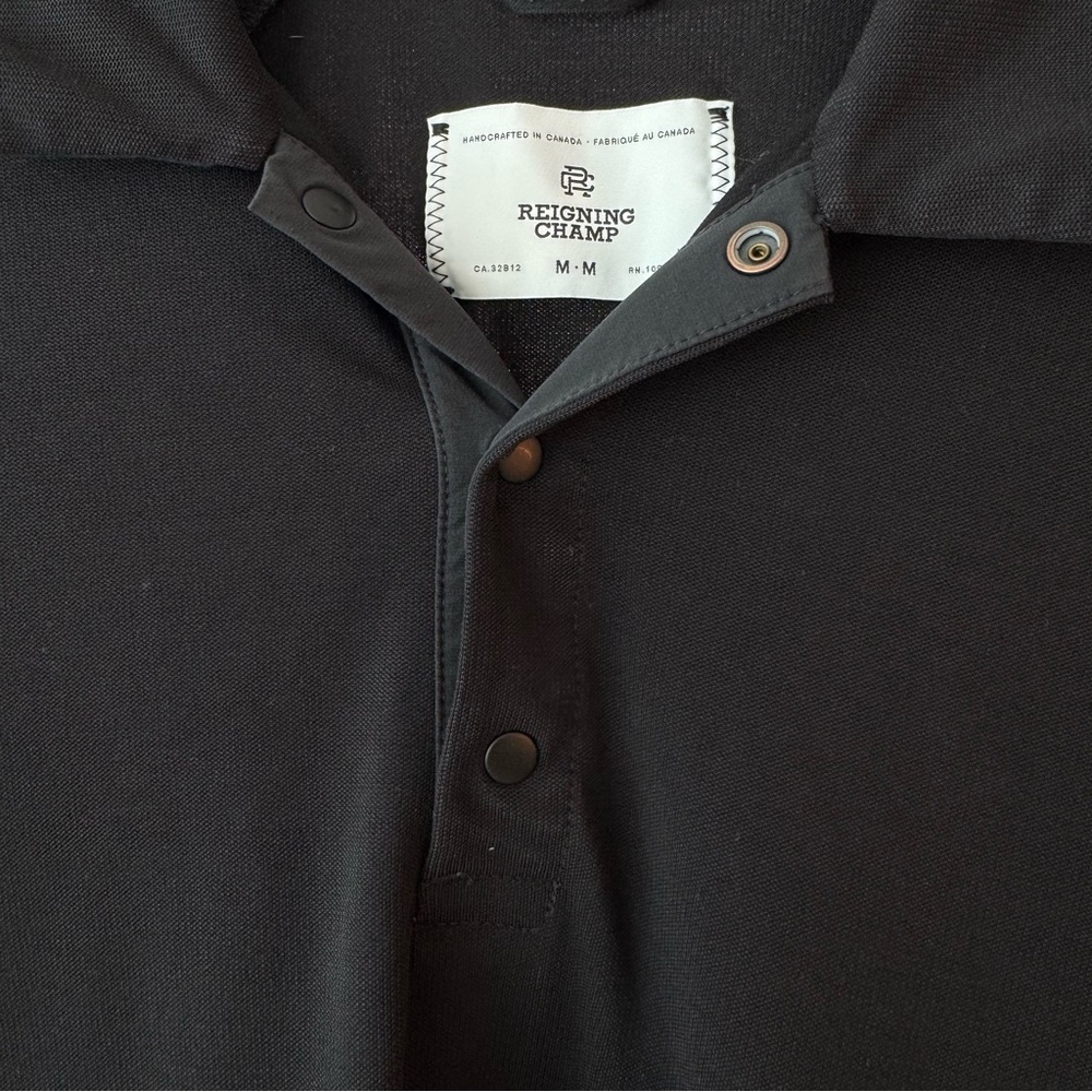 Reigning Champ Snap Button Performance Polo Shirt - image 3